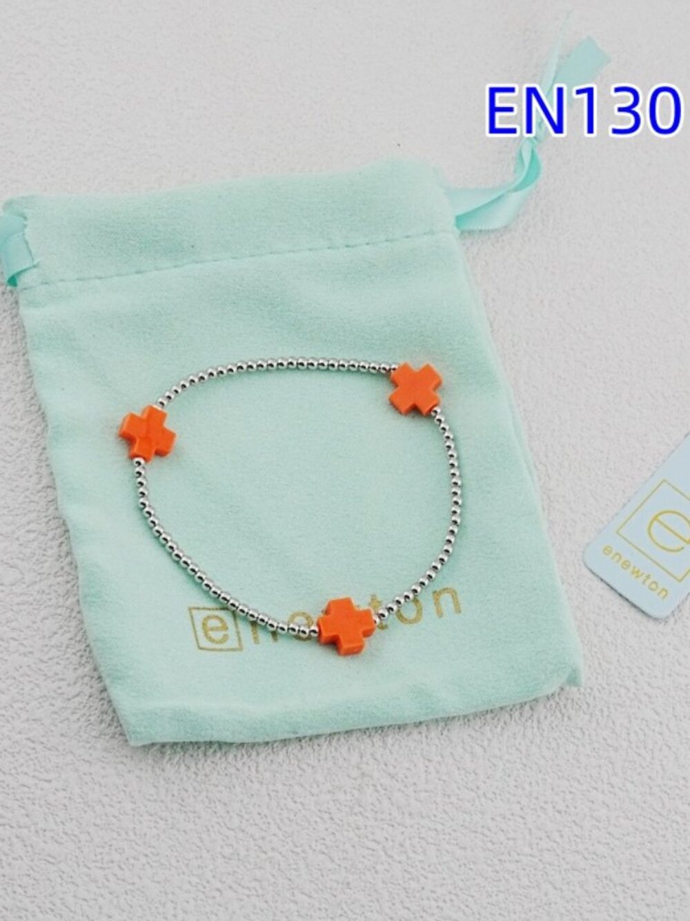 Enewton Gold Bead Cross Bracelet
